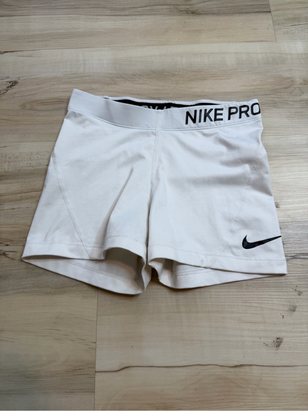 Nike Pro Women's White Athletic Shorts